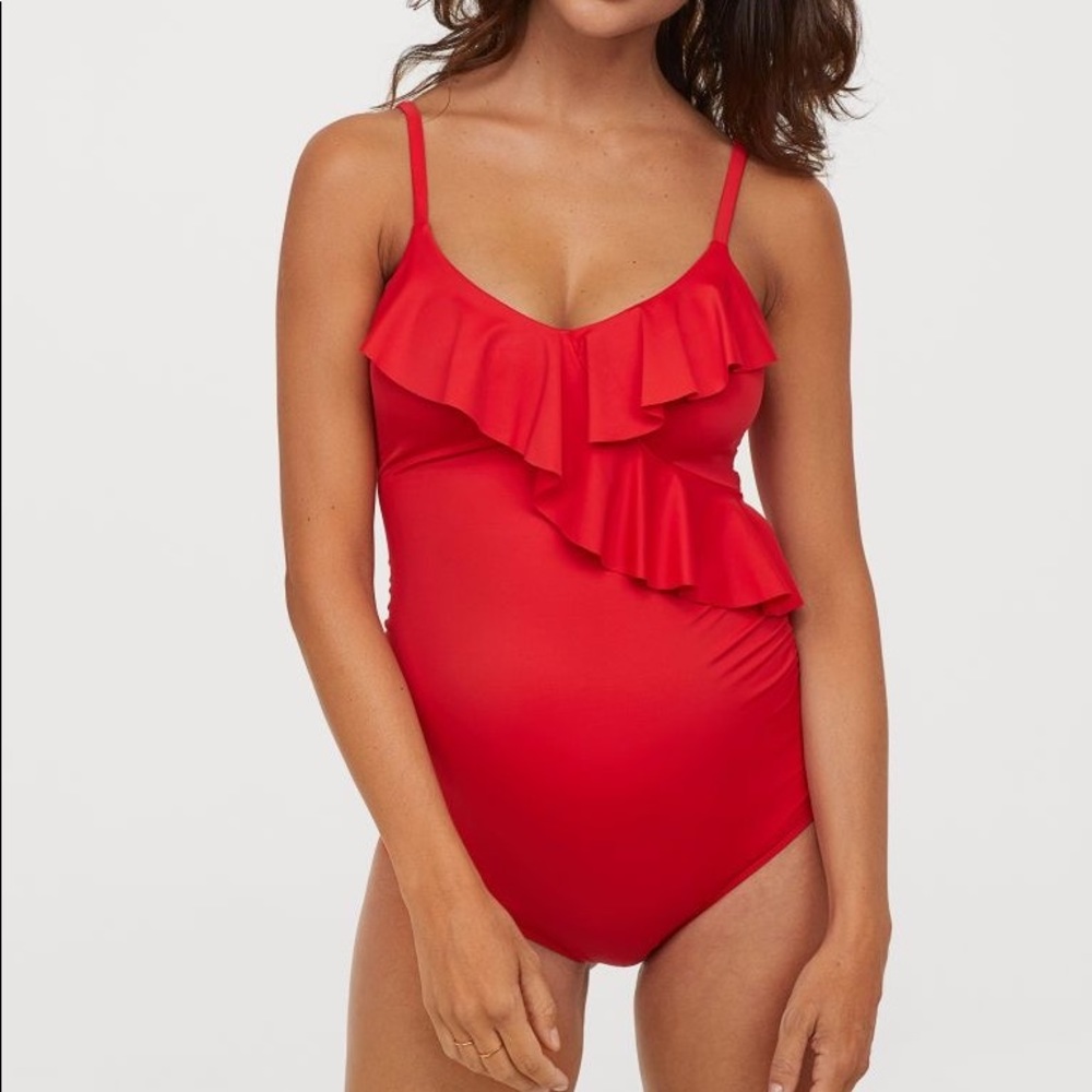 H&M MAMA Flounce Maternity Swimsuit
